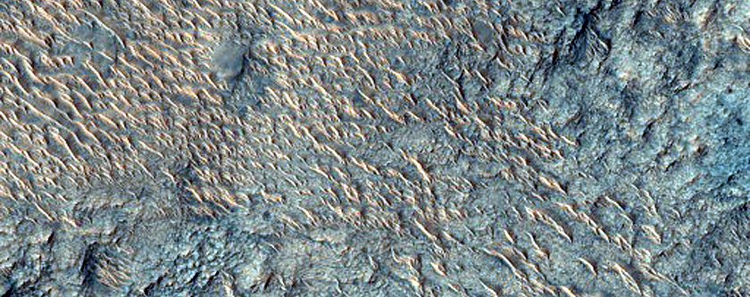 Bedrock in Libya Montes
