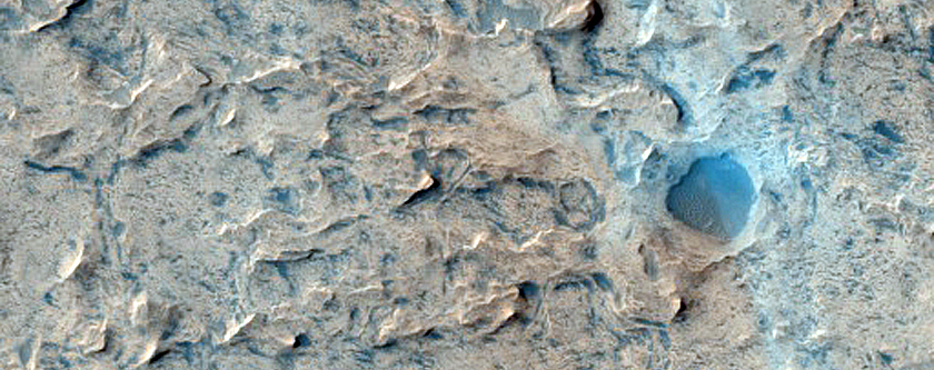 Layered Rock in Meridiani Planum
