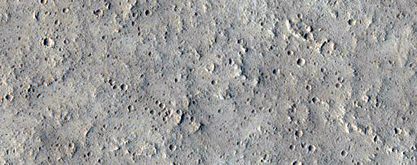 Crater Northwest of Tharsis Region
