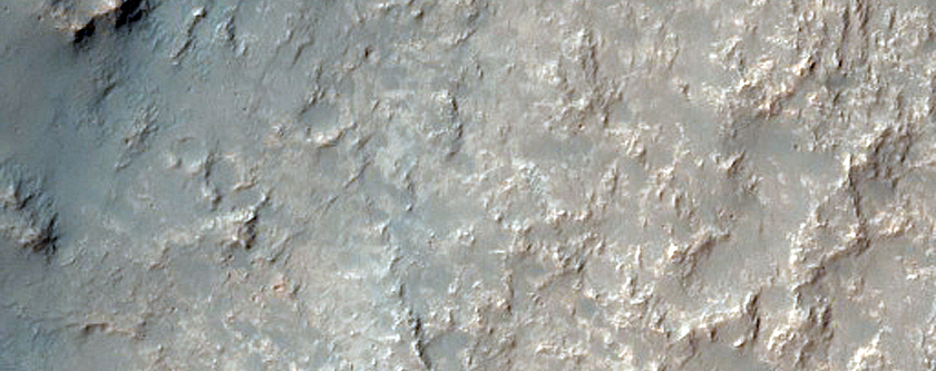 Channel Near Mound North of Hellas Planitia