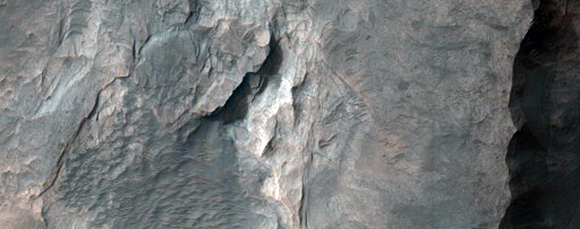 Rock Outcrops in Terby Crater
