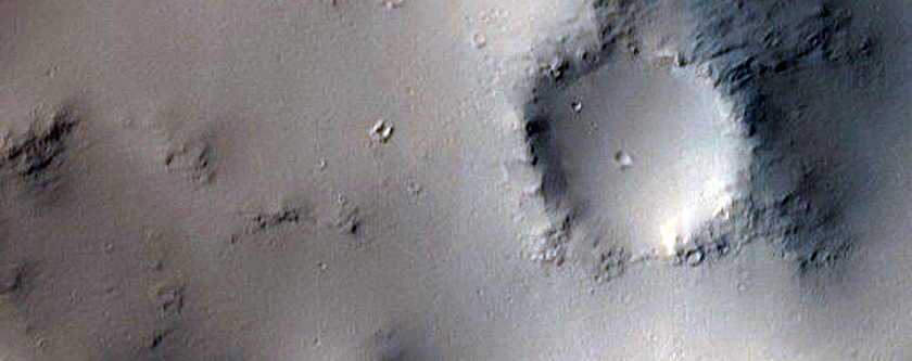 Landforms in Schiaparelli Crater

