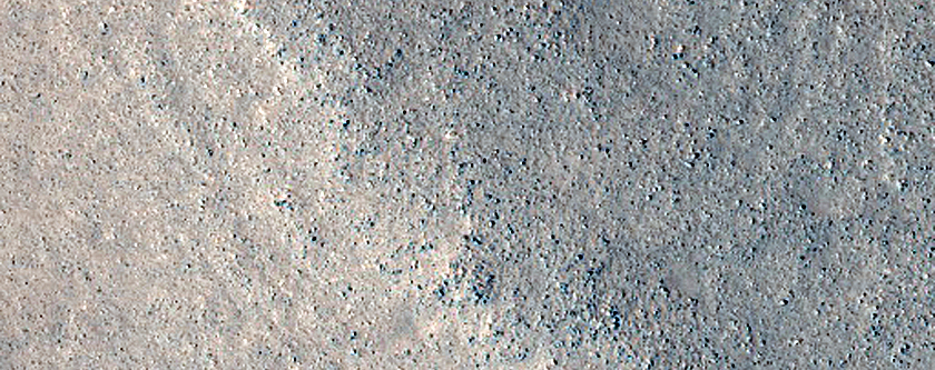 Grooved Surface on Mesa in Deuteronilus Mensae

