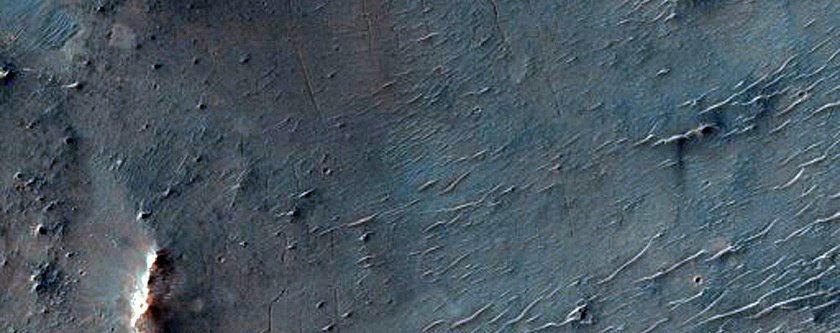 Crater with Central Structure in Terra Sabaea
