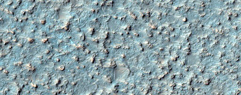 Rocky Material on Crater Floor
