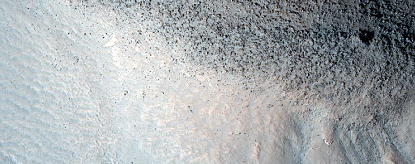 Possible Gullies on Mound in Acidalia Region

