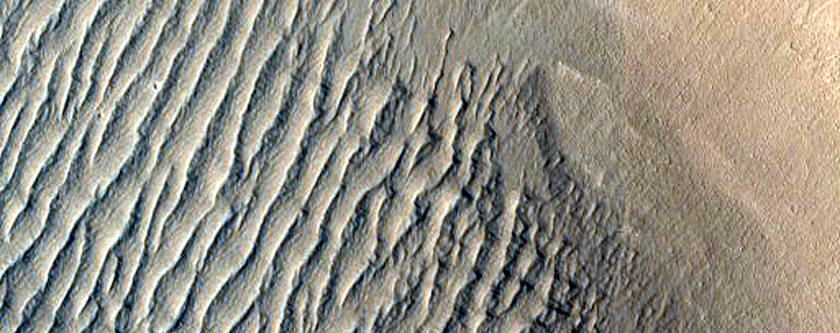 Ridges in Acheron Fossae
