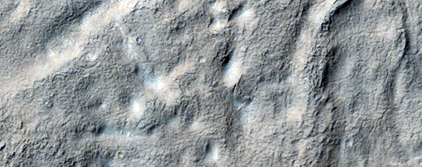Channel in Ejecta near Reull Vallis