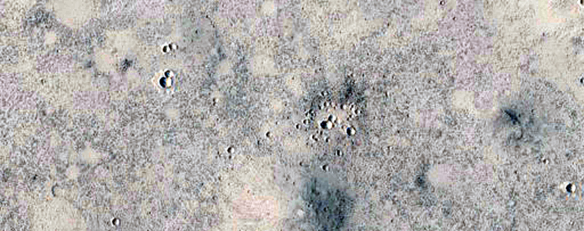 Odd Crater Near Phlegra Montes