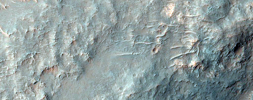 Streamlined Feature in Margaritifer Terra
