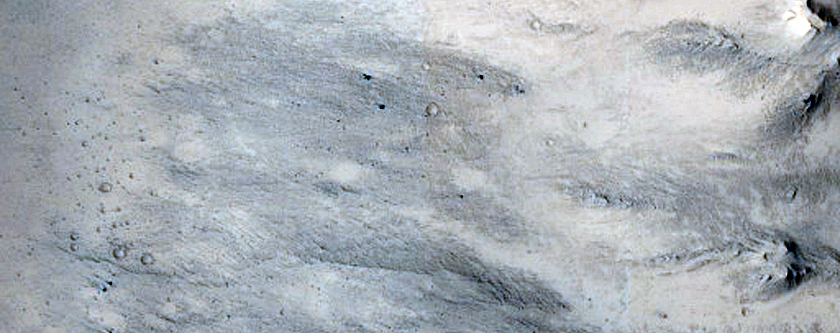 Central Peak of Impact Crater
