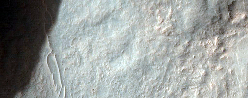 Impact Crater with Steep Slopes
