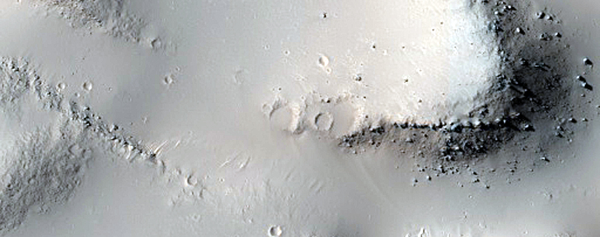 Chaos Terrain in Small Impact Crater