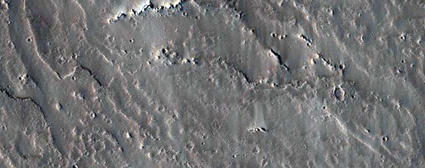 Channelized Lava Flow in Tharsis Region
