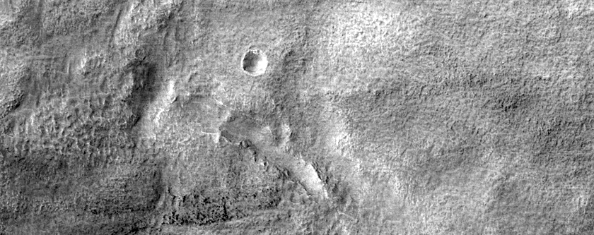 Mid-Latitude Terrain Sample on Floor of Ptolemaeus Crater
