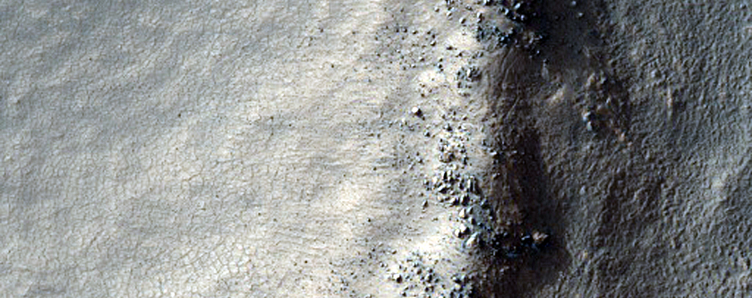 Well-Preserved Impact Crater
