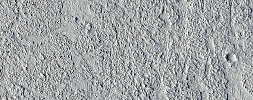 Lava Flows in Marte Vallis Region