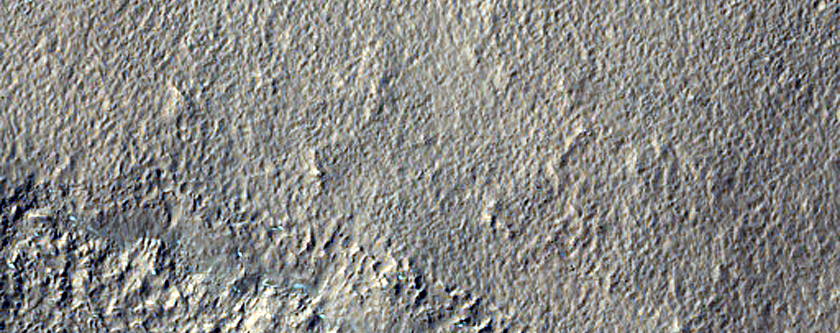 Layered Feature South of Arrhenius Crater
