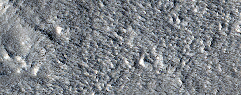 Layered Features in Depression in Galaxias Fossae Region
