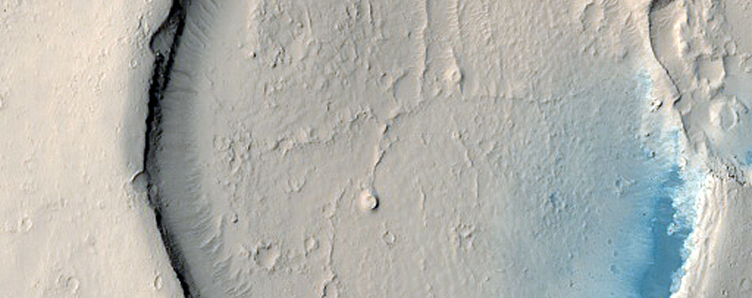 Crater with Channel
