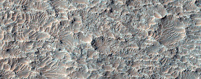 Possible Olivine Exposure in Tyrrhena Terra
