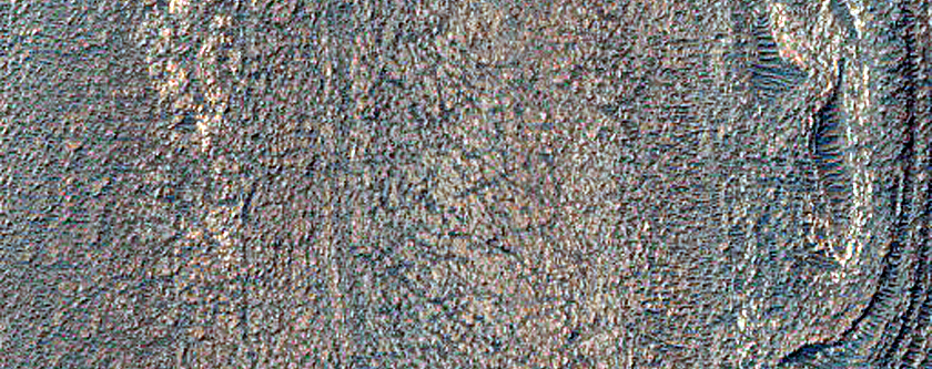 Banded Terrain in Northwest Hellas Planitia

