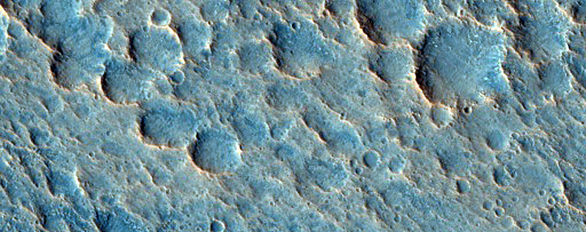 Landforms North of Wahoo Crater
