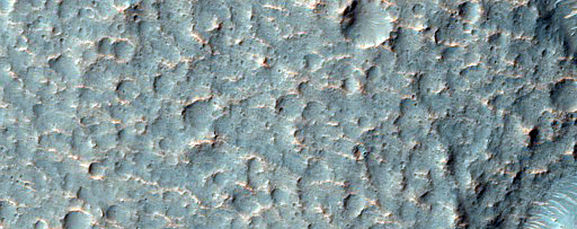 Lobate Flow in Isil Crater
