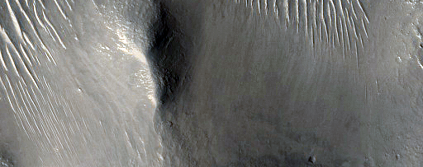 Layered Mesa in Western Elysium Planitia
