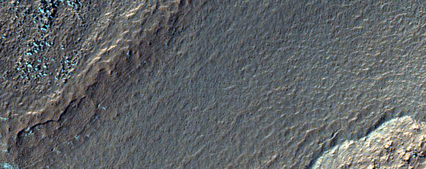 South Wall of Crater West of Hellespontus Montes

