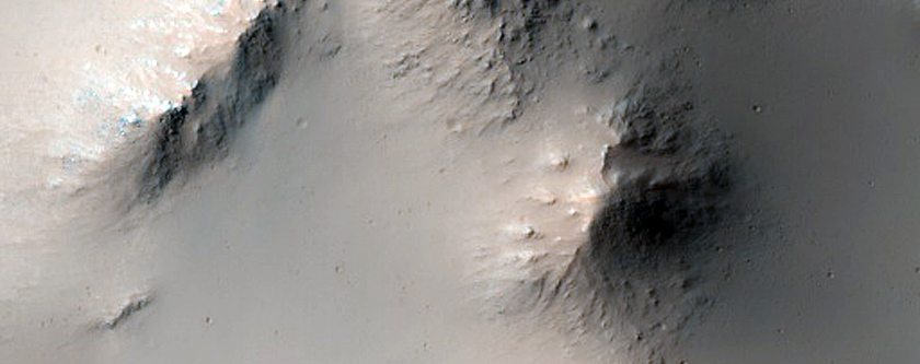 Megabreccia in Central Uplift of Crater
