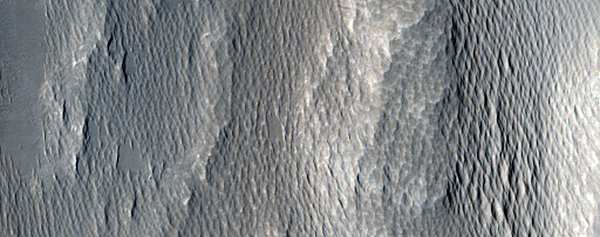 Flat-Topped Ridge in Mangala Valles
