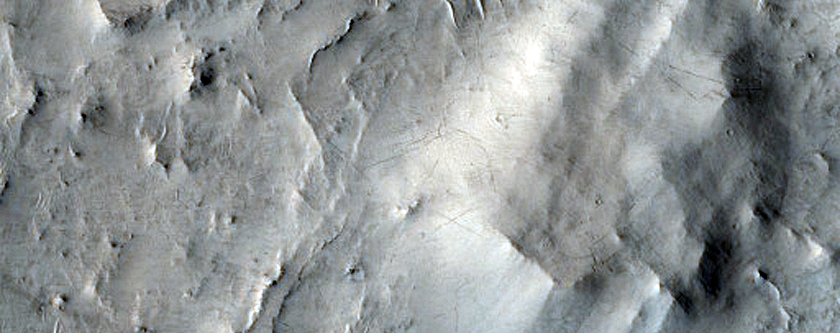 Jointed Bedrock in Huo Hsing Vallis
