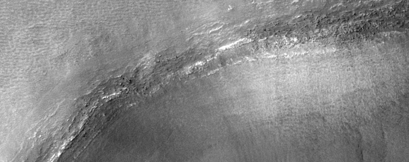 Irregular Crater on Fissure
