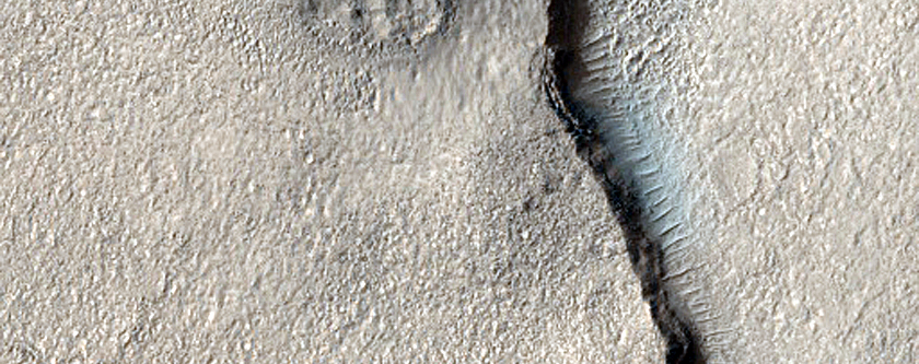 Scarp and Mounds in Eridania Planitia
