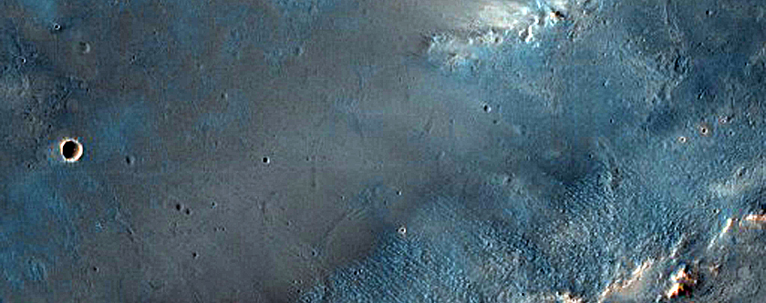 Crater Ejecta in Tyrrhena Terra
