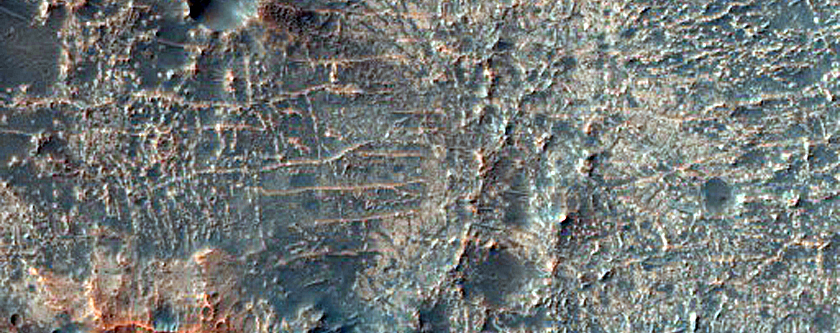 Channel Possibly Sourced from Impact Crater
