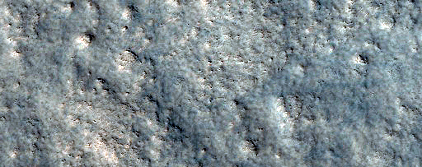 Terrain Sample among Polygons Northeast of Lyot Crater
