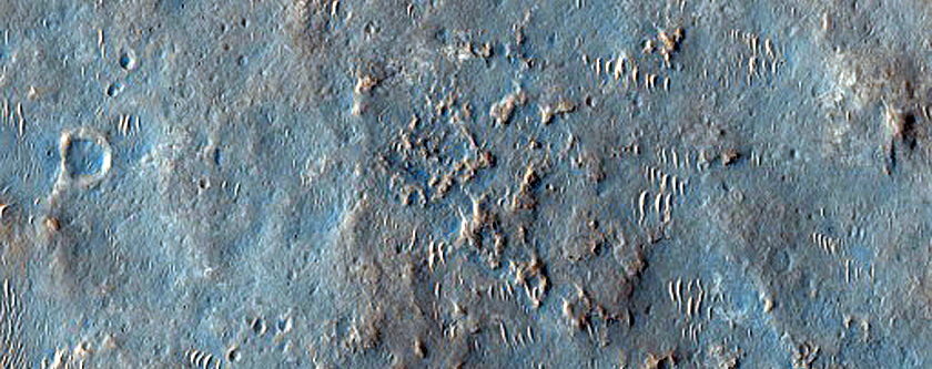 Wrinkle Ridges in West Meridiani Planum 
