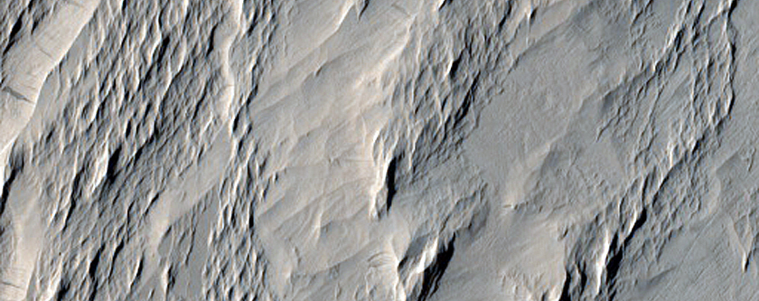 Layers in Mesa South of Amazonis Planitia
