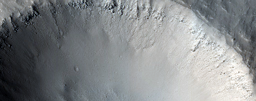 Small Possibly Well-Preserved Crater in Utopia Planitia
