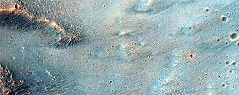 Layers in Crater Wall in Tyrrhena Terra