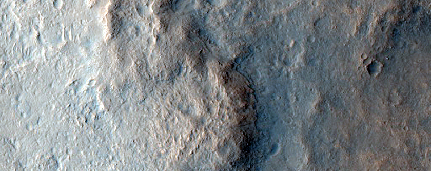 Wrinkle Ridges in West Meridiani Planum 
