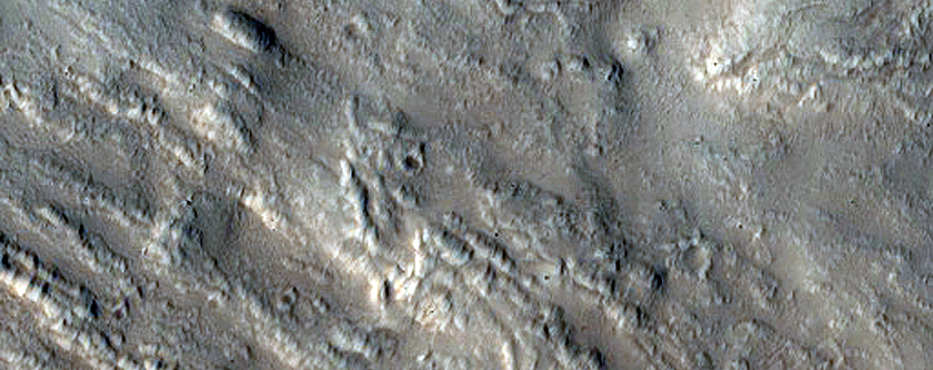 Layers in Trough in Elysium Fossae Region
