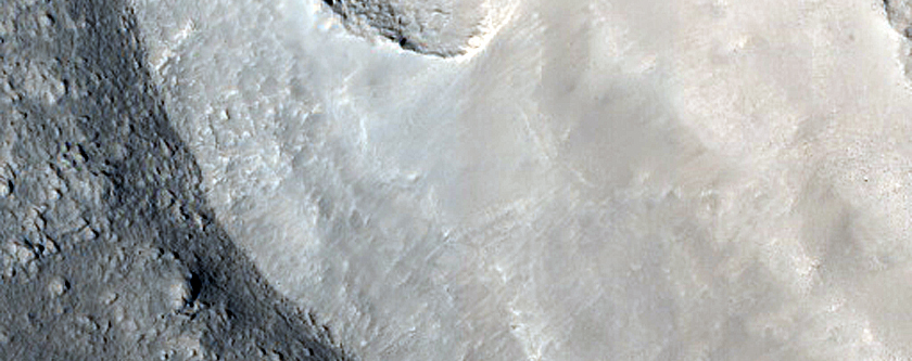 Lineated Valley Floor Material in Terrain in Arabia Terra
