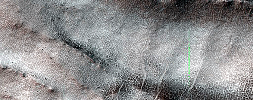 Landforms on the Floor of Barnard Crater