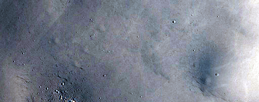 Layers in Depression North of Isidis Planitia
