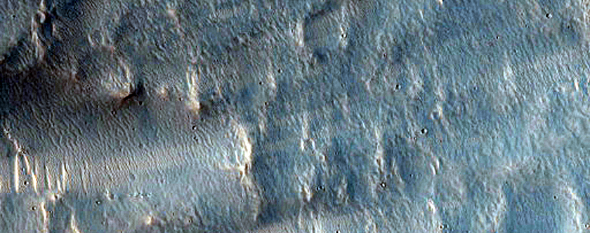 Crater in Daedalia Planum
