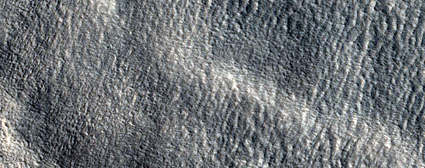Layers along Ridge Northwest of Galaxias Colles
