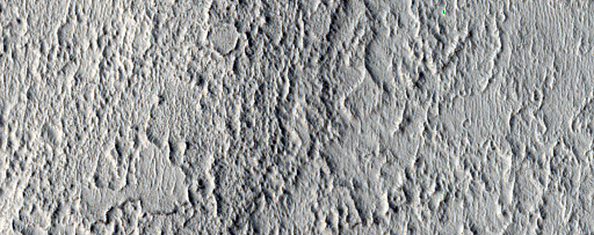 Landforms Northeast of Cassini Crater in Arabia Terra
